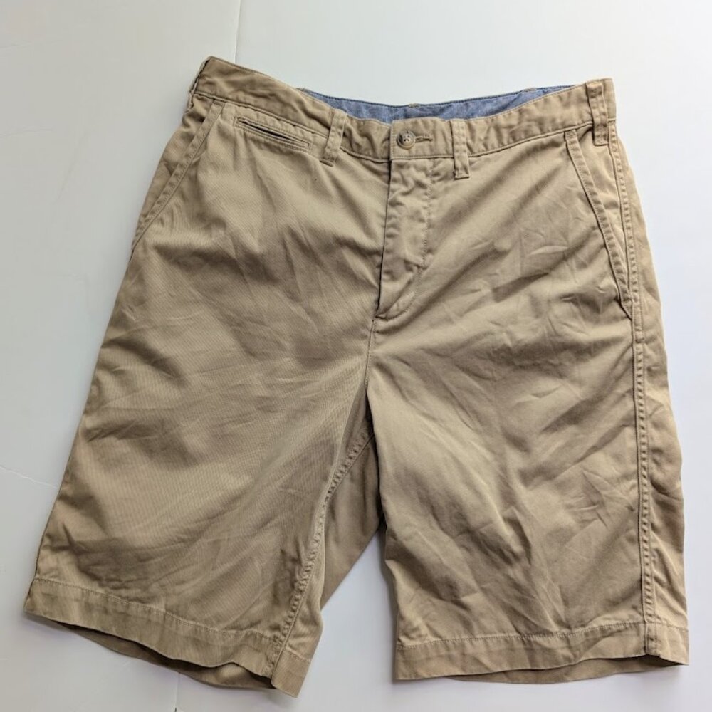 Polo Ralph Lauren Shorts 29x10" Tan Chino Relaxed Fit Khaki Beige Flat front